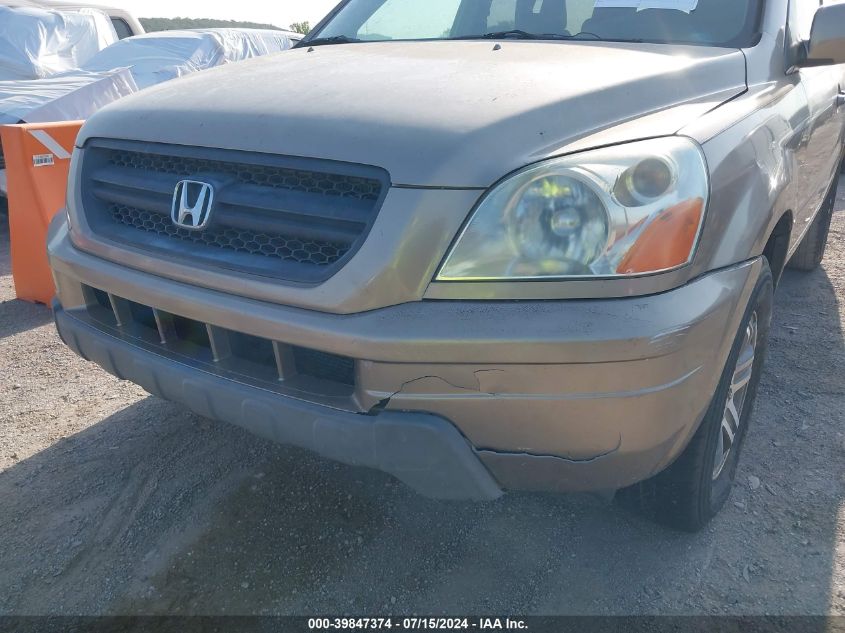 2004 Honda Pilot Ex-L VIN: 2HKYF18504H540058 Lot: 39847374