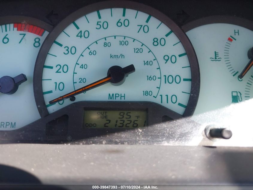 2003 Toyota Corolla Le VIN: JTDBR32E130021520 Lot: 39847393