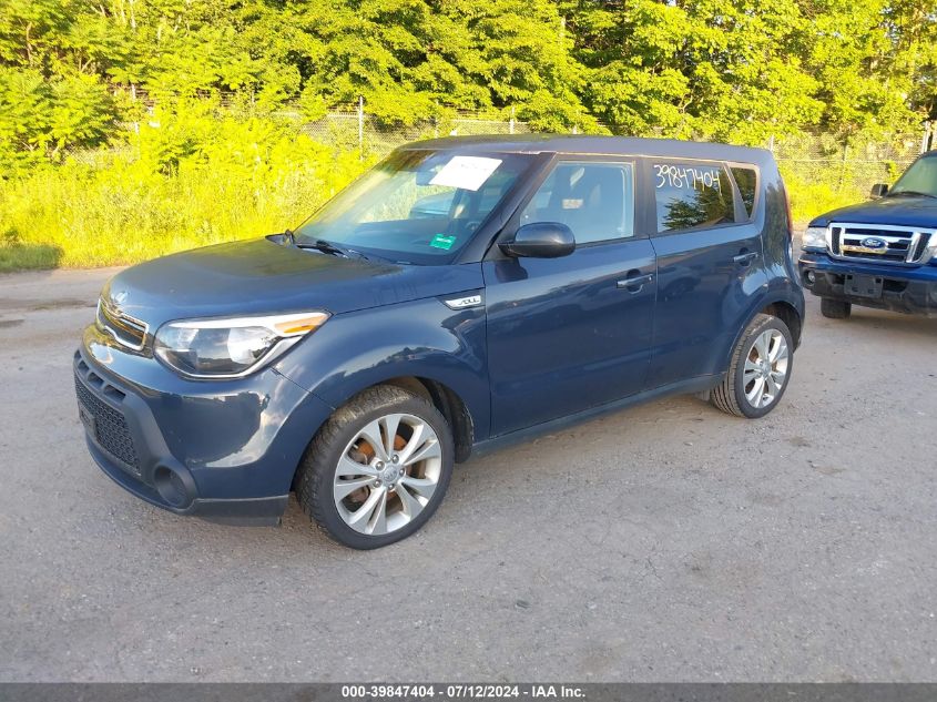 2015 Kia Soul + VIN: KNDJP3A57F7190438 Lot: 39847404