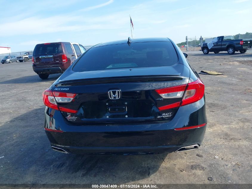 2022 Honda Accord Sport 2.0T VIN: 1HGCV2F30NA018674 Lot: 39847409