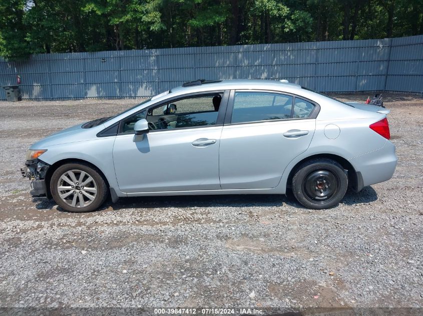 2012 Honda Civic Ex VIN: 19XFB2F81CE339777 Lot: 39847412