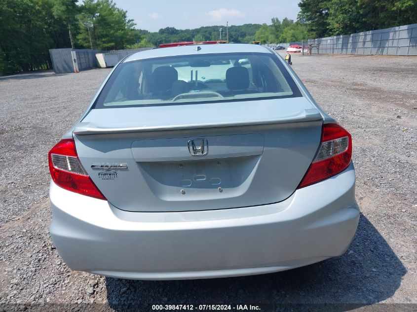 2012 Honda Civic Ex VIN: 19XFB2F81CE339777 Lot: 39847412