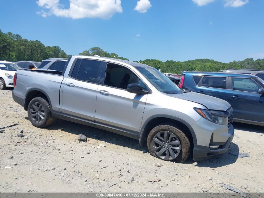 2021 Honda Ridgeline Awd Sport VIN: 5FPYK3F10MB021413 Lot: 39847416