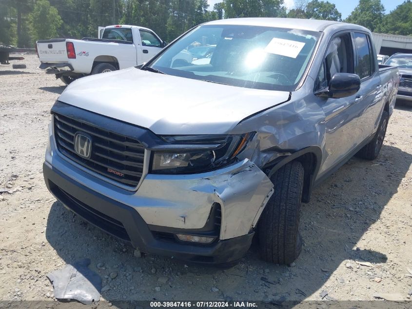 2021 Honda Ridgeline Awd Sport VIN: 5FPYK3F10MB021413 Lot: 39847416