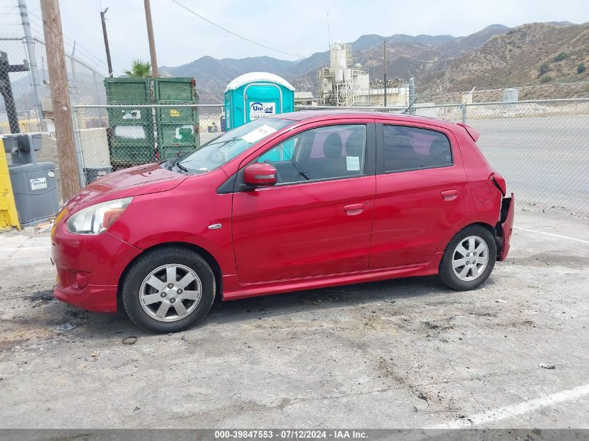 2015 Mitsubishi Mirage Es VIN: ML32A4HJ1FH010172 Lot: 39847553