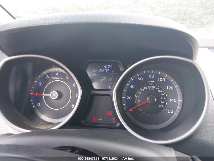 2012 Hyundai Elantra Gls (Ulsan Plant) VIN: KMHDH4AE0CU280281 Lot: 39847611