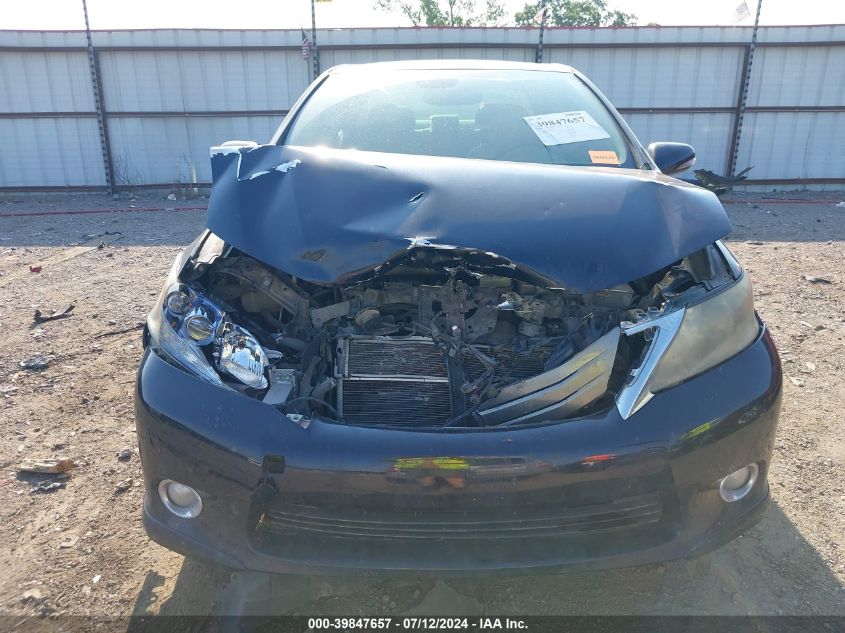 2010 Lexus Hs 250H Premium VIN: JTHBB1BA3A2025266 Lot: 39847657