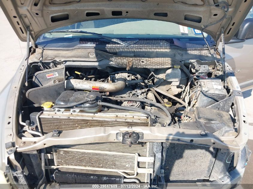 2002 Dodge Ram 1500 St VIN: 1D7HA18NX2S684767 Lot: 39847689