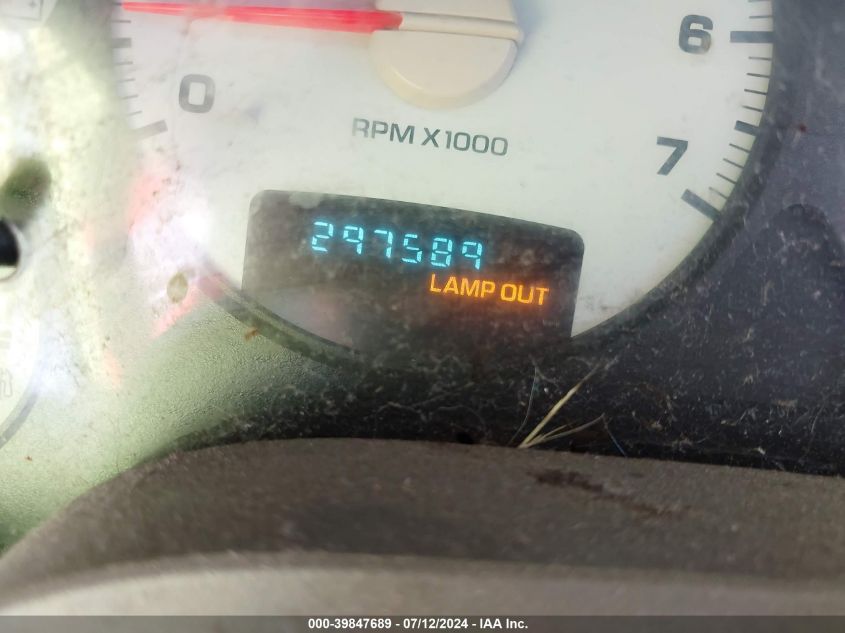 2002 Dodge Ram 1500 St VIN: 1D7HA18NX2S684767 Lot: 39847689