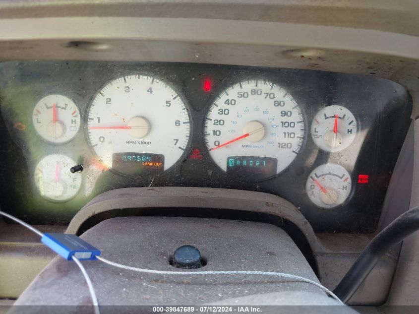 2002 Dodge Ram 1500 St VIN: 1D7HA18NX2S684767 Lot: 39847689