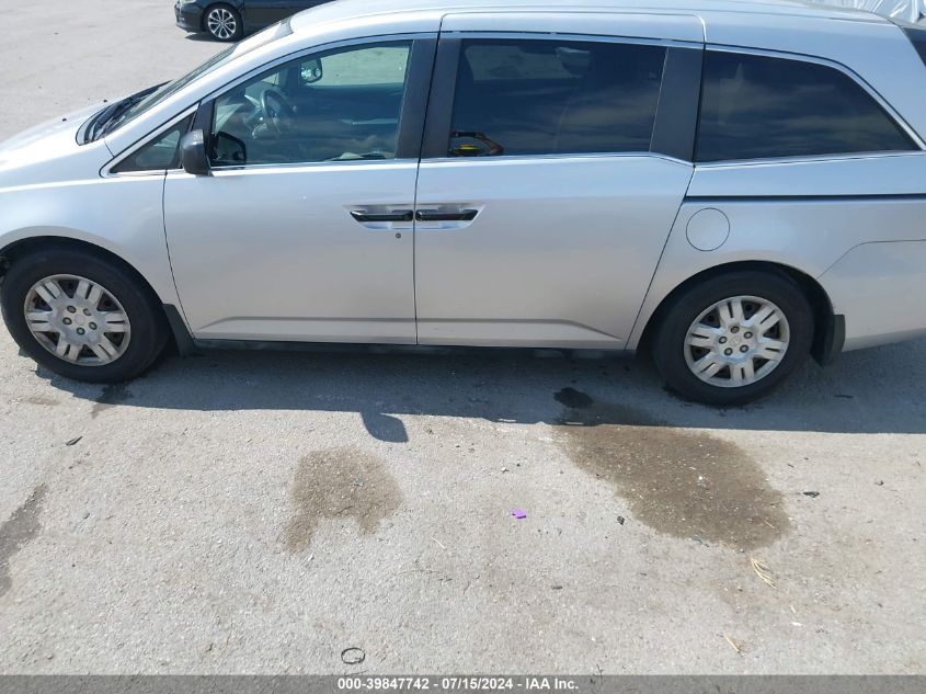 2011 Honda Odyssey Lx VIN: 5FNRL5H26BB076814 Lot: 39847742
