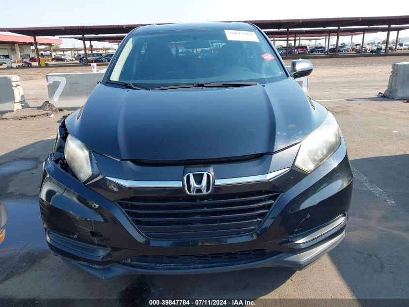 2016 Honda Hr-V Lx VIN: 3CZRU5H37GM735521 Lot: 39847784