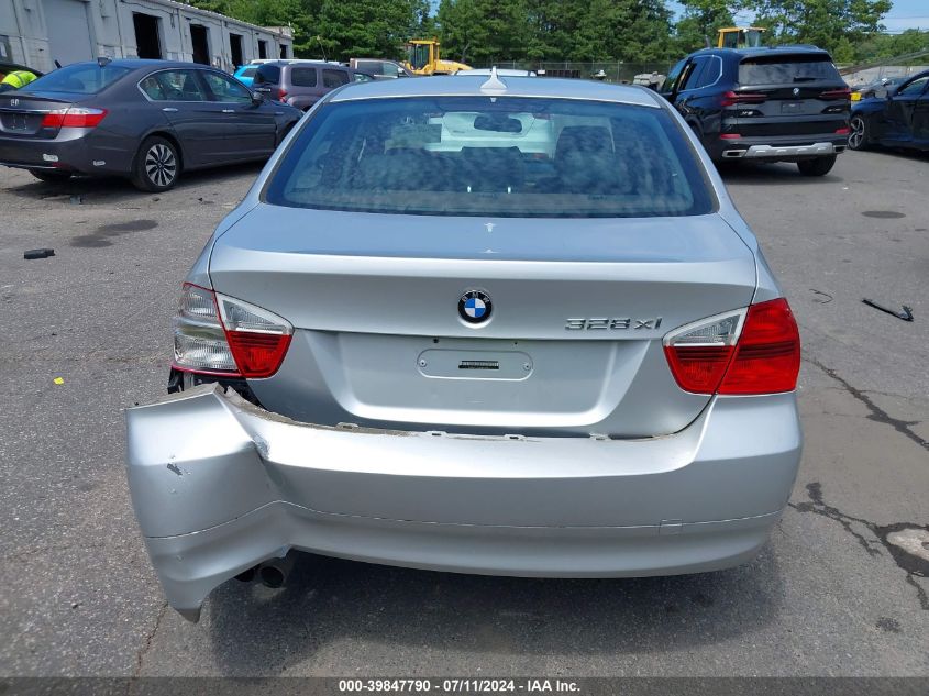 2008 BMW 328Xi VIN: WBAVC73538KX91392 Lot: 39847790