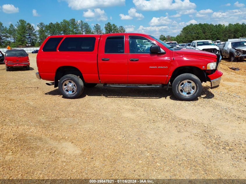 2003 Dodge Ram 2500 Slt/Laramie/St VIN: 3D7KU28693G857621 Lot: 39847821