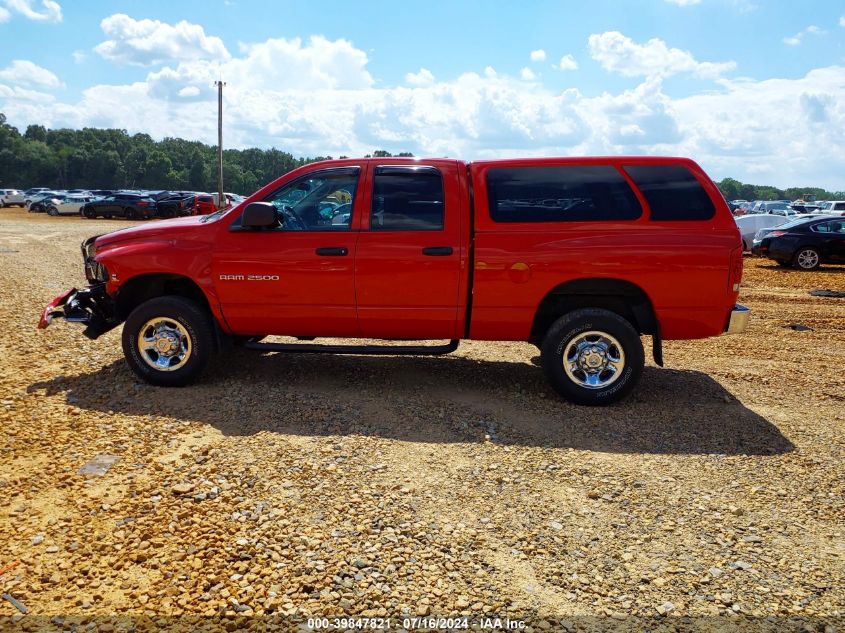 2003 Dodge Ram 2500 Slt/Laramie/St VIN: 3D7KU28693G857621 Lot: 39847821