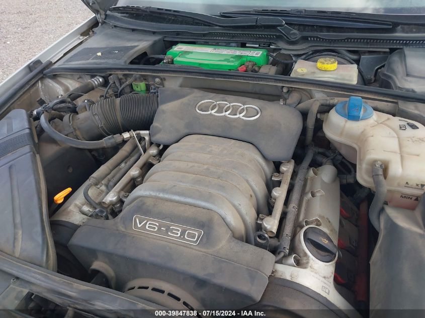 2004 Audi A4 3.0 VIN: WAULT68EX4A134342 Lot: 39847838