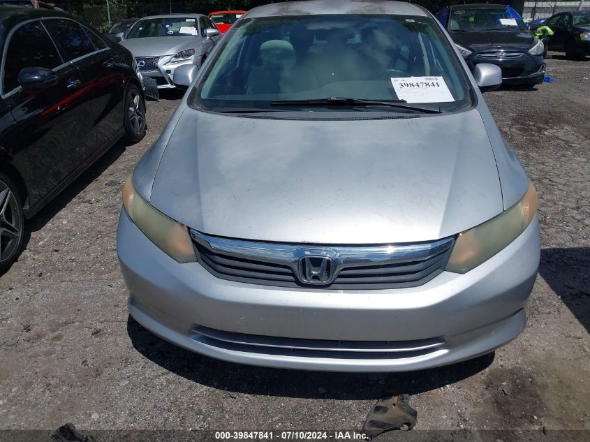 2HGFB2F55CH305627 | 2012 HONDA CIVIC