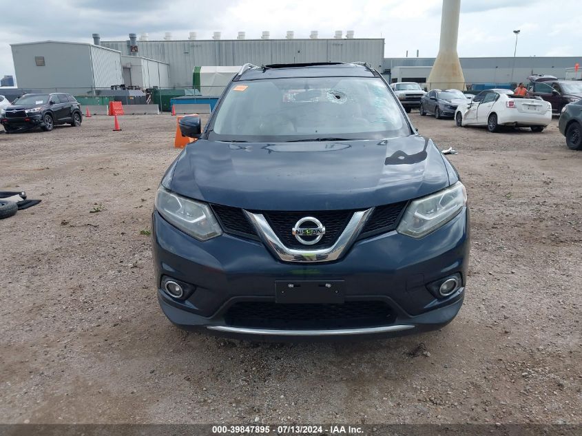 2016 Nissan Rogue Sl VIN: 5N1AT2MV2GC890406 Lot: 39847895