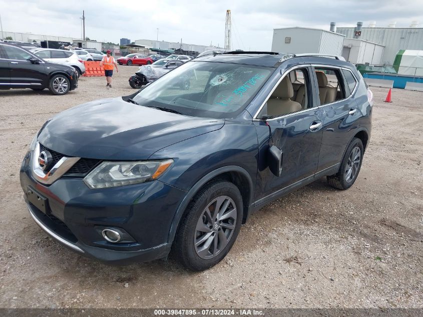 2016 Nissan Rogue Sl VIN: 5N1AT2MV2GC890406 Lot: 39847895