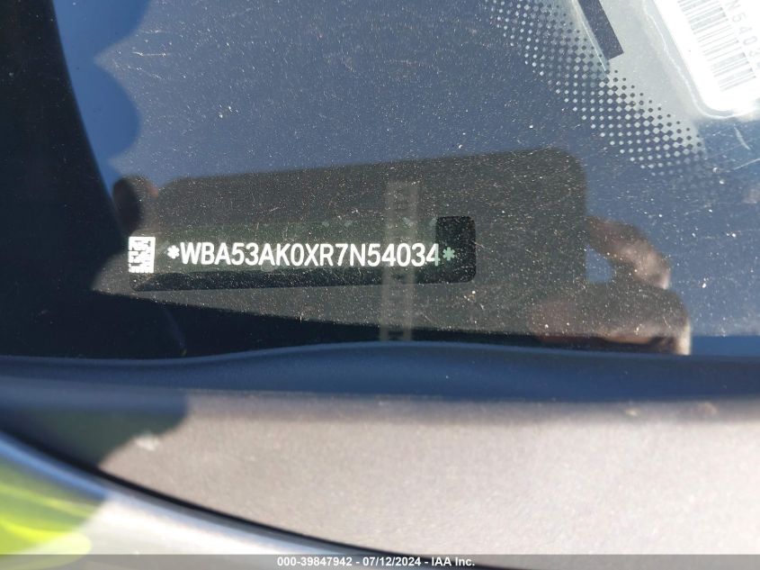 2024 BMW 228 Gran Coupe I Sdrive VIN: WBA53AK0XR7N54034 Lot: 39847942