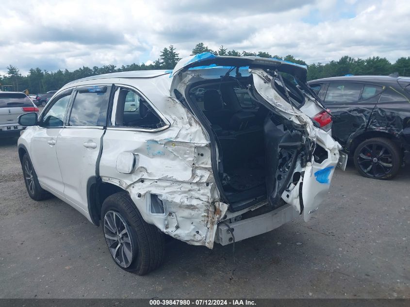 2017 Toyota Highlander Se/Xle VIN: 5TDJZRFH6HS456802 Lot: 39847980