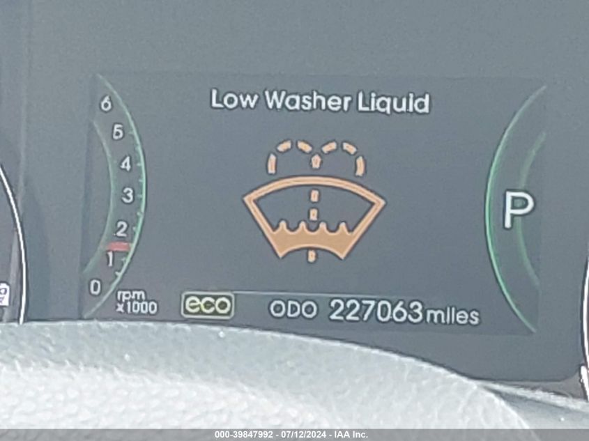 2012 Kia Optima Hybrid Ex VIN: KNAGM4AD6C5025002 Lot: 39847992