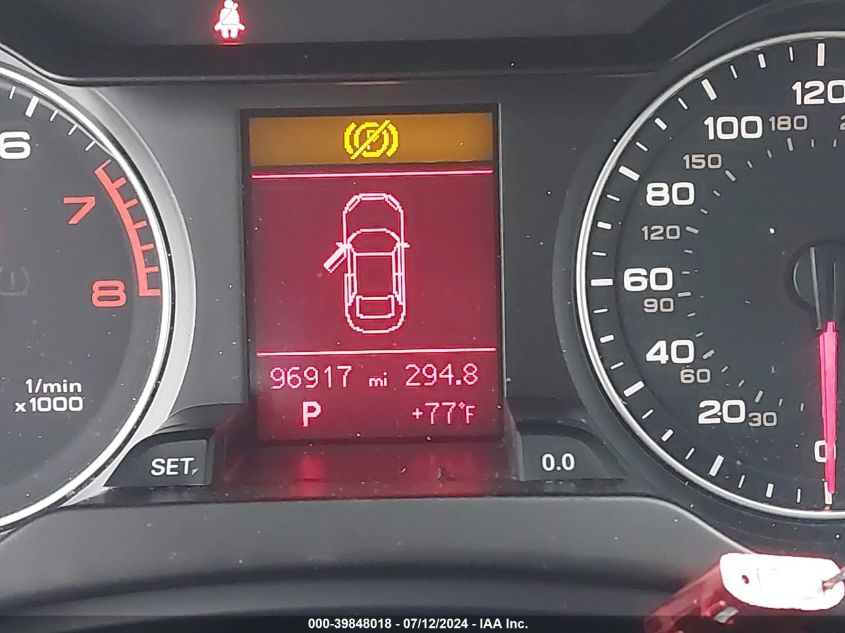 2012 Audi A4 Premium VIN: WAUBFAFL2CN000388 Lot: 39848018