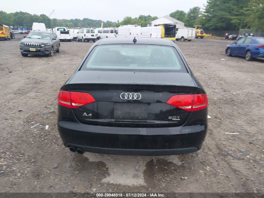 2012 Audi A4 Premium VIN: WAUBFAFL2CN000388 Lot: 39848018