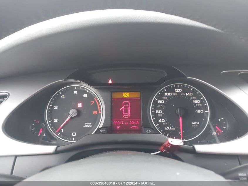 2012 Audi A4 Premium VIN: WAUBFAFL2CN000388 Lot: 39848018