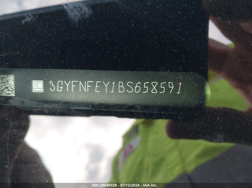2011 Cadillac Srx Premium Collection VIN: 3GYFNFEY1BS658591 Lot: 39848029