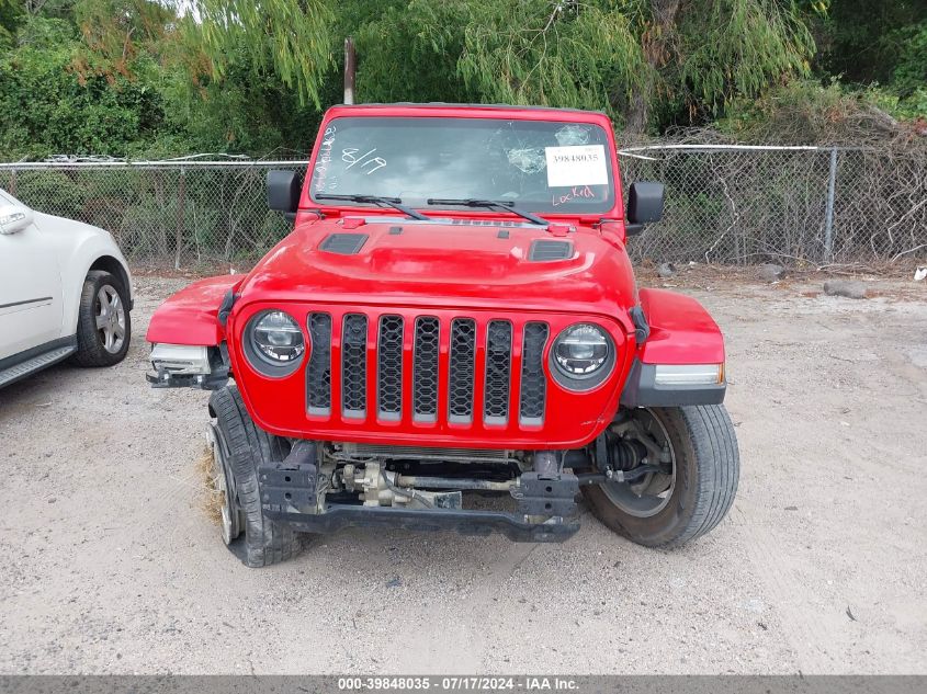 2021 Jeep Gladiator Rubicon 4X4 VIN: 1C6JJTBG7ML544746 Lot: 39848035