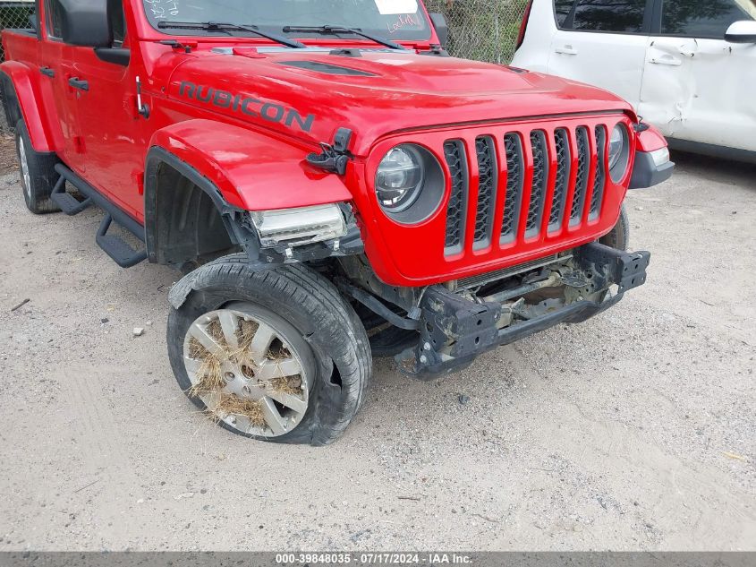 2021 Jeep Gladiator Rubicon 4X4 VIN: 1C6JJTBG7ML544746 Lot: 39848035