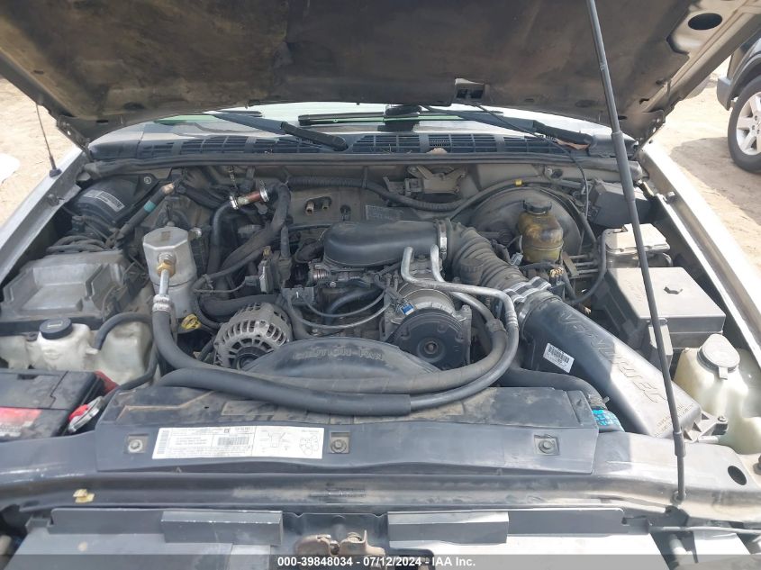 2003 GMC Sonoma Sls VIN: 1GTCS19X738104505 Lot: 39848034