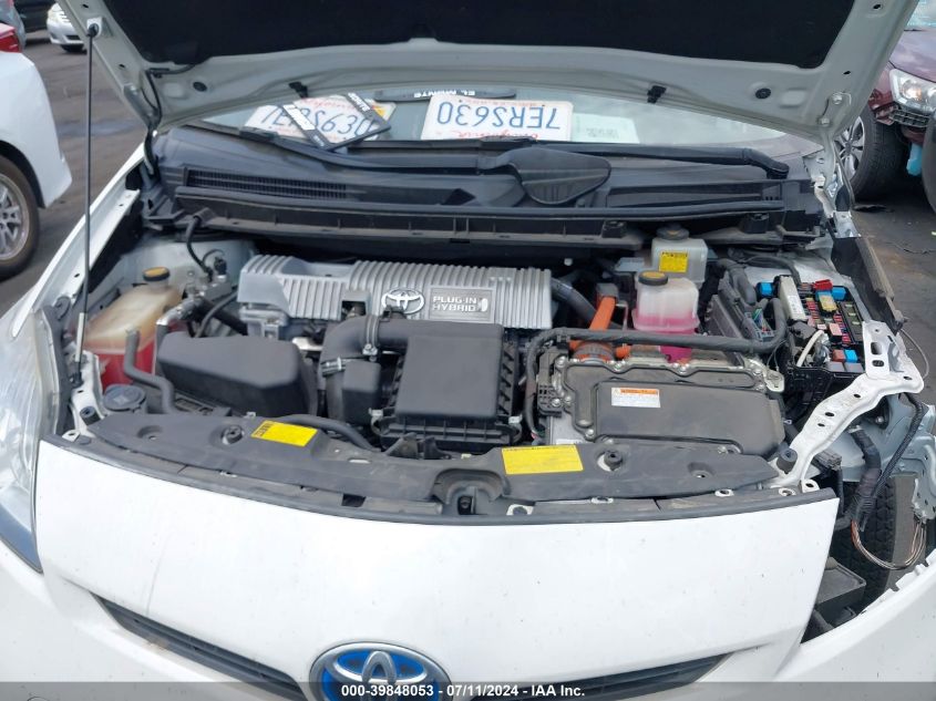 2014 Toyota Prius Plug-In VIN: JTDKN3DP7E3057272 Lot: 39848053