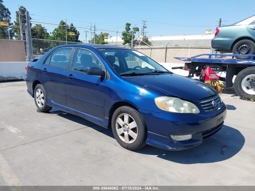 2003 Toyota Corolla S VIN: 1NXBR32E03Z054769 Lot: 39848062