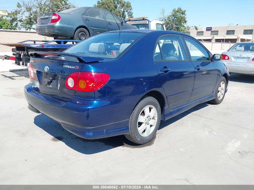 2003 Toyota Corolla S VIN: 1NXBR32E03Z054769 Lot: 39848062