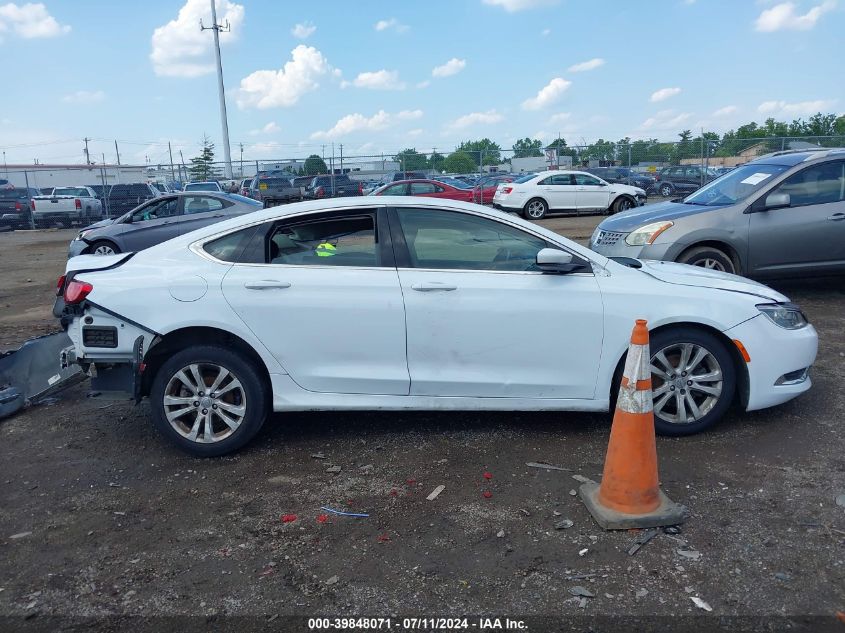 2015 Chrysler 200 Limited VIN: 1C3CCCAB1FN629272 Lot: 39848071