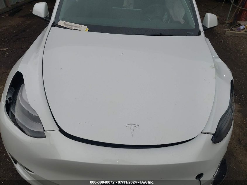 2023 Tesla Model Y Awd/Long Range Dual Motor All-Wheel Drive VIN: 7SAYGDEEXPF765287 Lot: 39848072