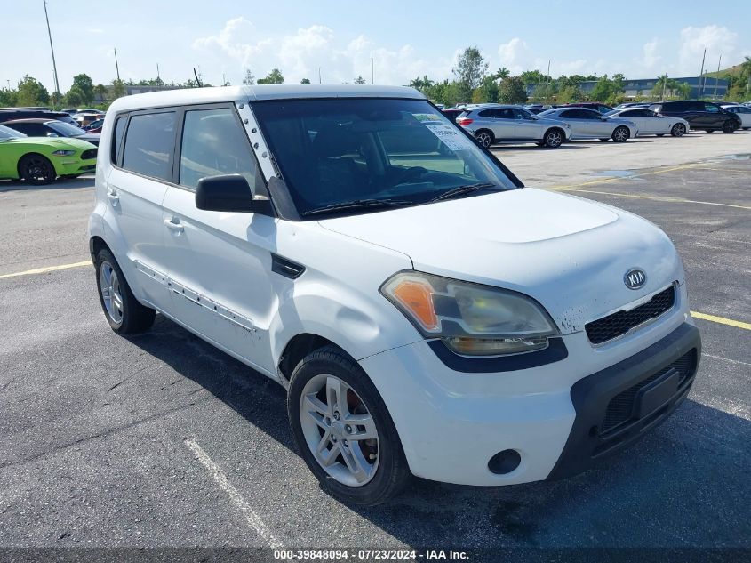 2011 Kia Soul + VIN: KNDJT2A22B7332913 Lot: 39848094