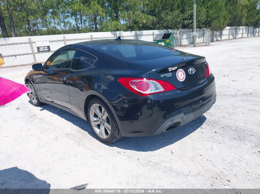2011 Hyundai Genesis Coupe 2.0T VIN: KMHHT6KD7BU055887 Lot: 39848116