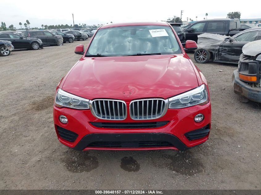 2015 BMW X4 xDrive28I VIN: 5UXXW3C5XF0F88991 Lot: 39848157