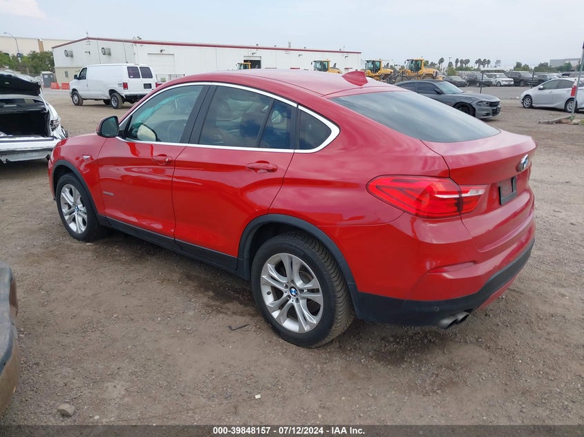 2015 BMW X4 xDrive28I VIN: 5UXXW3C5XF0F88991 Lot: 39848157