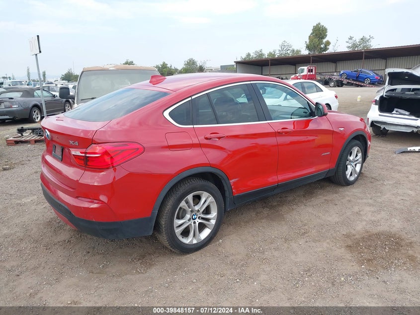 2015 BMW X4 xDrive28I VIN: 5UXXW3C5XF0F88991 Lot: 39848157