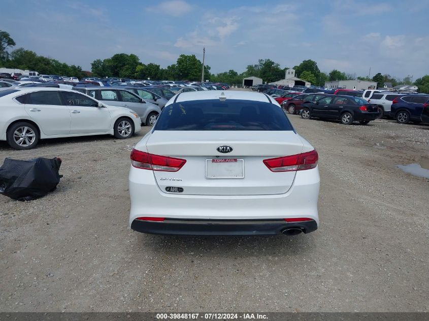 2016 Kia Optima Lx VIN: 5XXGT4L33GG035580 Lot: 39848167