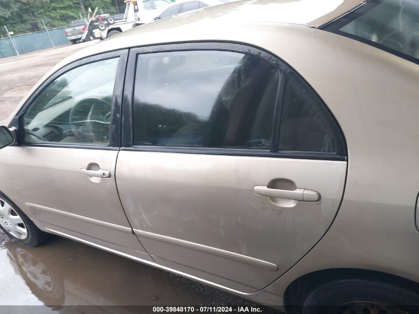 2004 Toyota Corolla Le VIN: 1NXBR32E24Z194226 Lot: 39848170