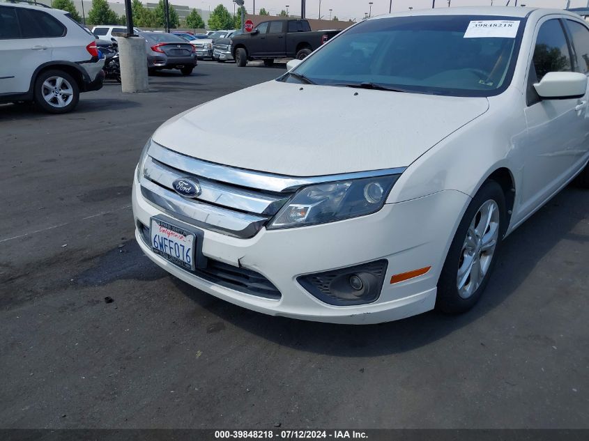 2012 Ford Fusion Se VIN: 3FAHP0HA8CR445480 Lot: 39848218