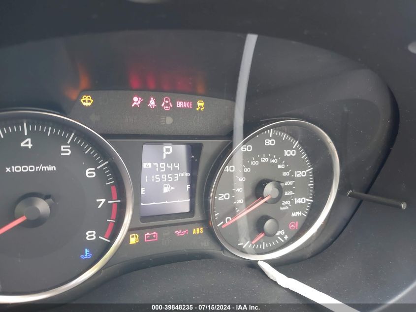 2015 Subaru Impreza 2.0I Premium VIN: JF1GJAK6XFH007895 Lot: 39848235