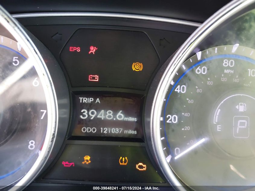 2012 Hyundai Sonata Gls VIN: 5NPEB4AC9CH372993 Lot: 39848241