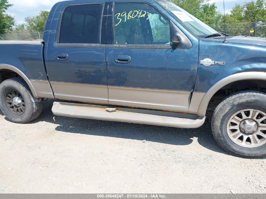 2001 Ford F-150 King Ranch Edition/Lariat/Xlt VIN: 1FTRW08L01KB17202 Lot: 39848247