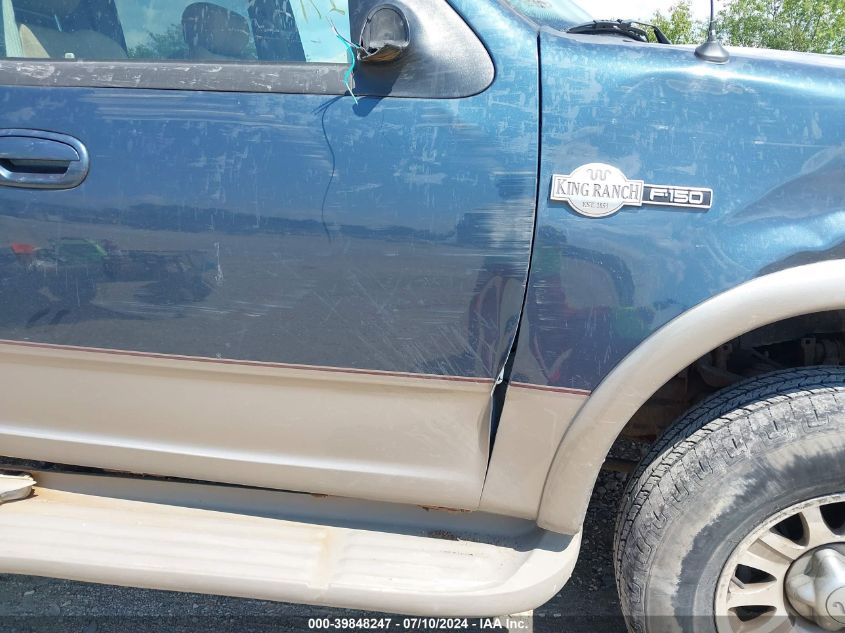 2001 Ford F-150 King Ranch Edition/Lariat/Xlt VIN: 1FTRW08L01KB17202 Lot: 39848247